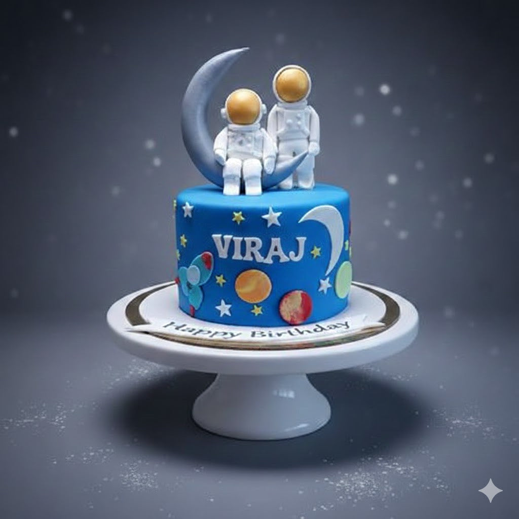 Twin Astronaut Moon Cake