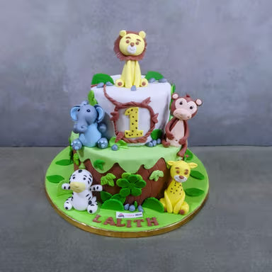 Wild Jungle Theme Cake