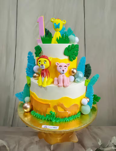 Jungle King Tier Cake