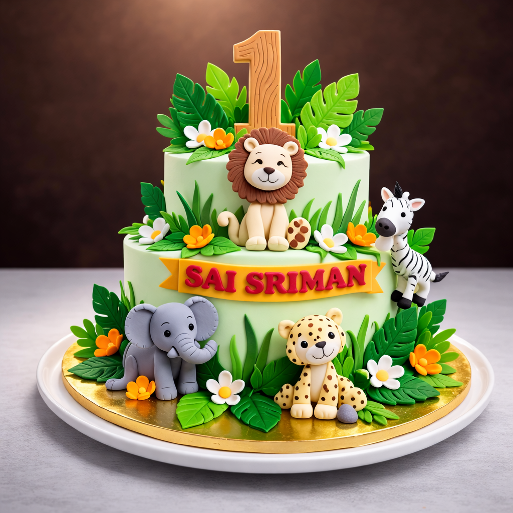 Premium Jungle Safari Cake