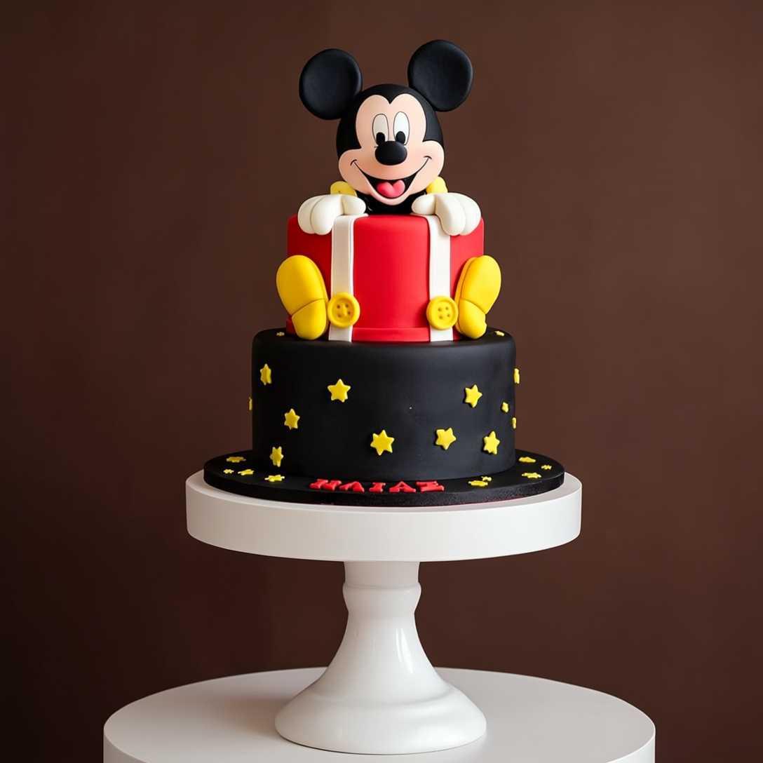 Mickey’s Starry Suspender Cake