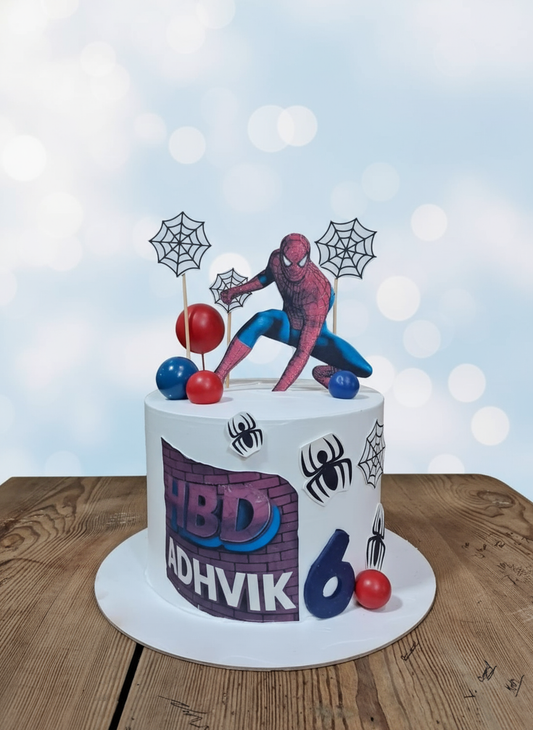 Spider Skyline Smash Cake