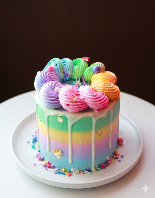 Rainbow Dream Drip Cake