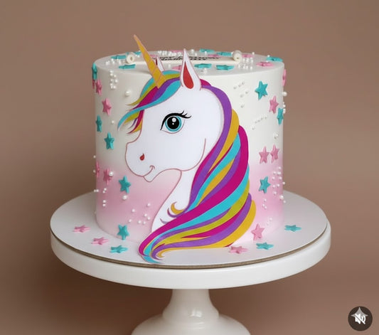 Unicorn Moon & Stars Cake