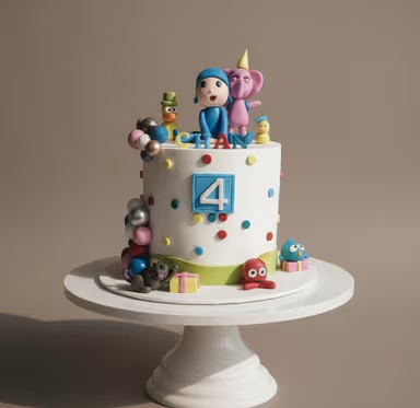 Cartoon Character Kids' Cake