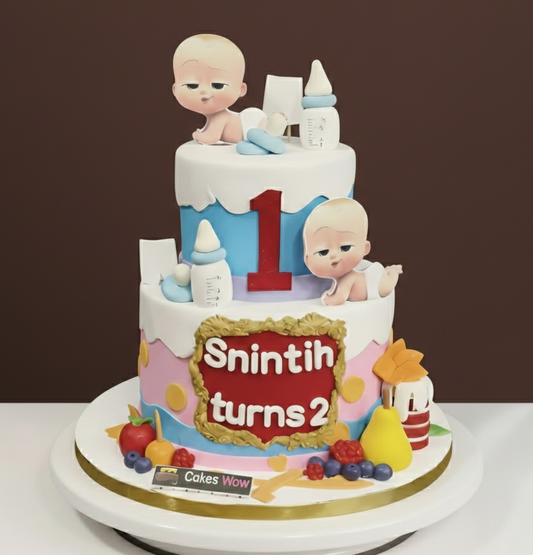 Playful Boss Baby Milestone Cake