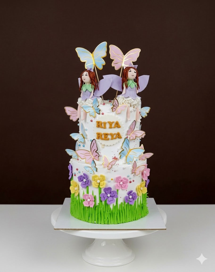 Butterfly Garden Fairies Cake