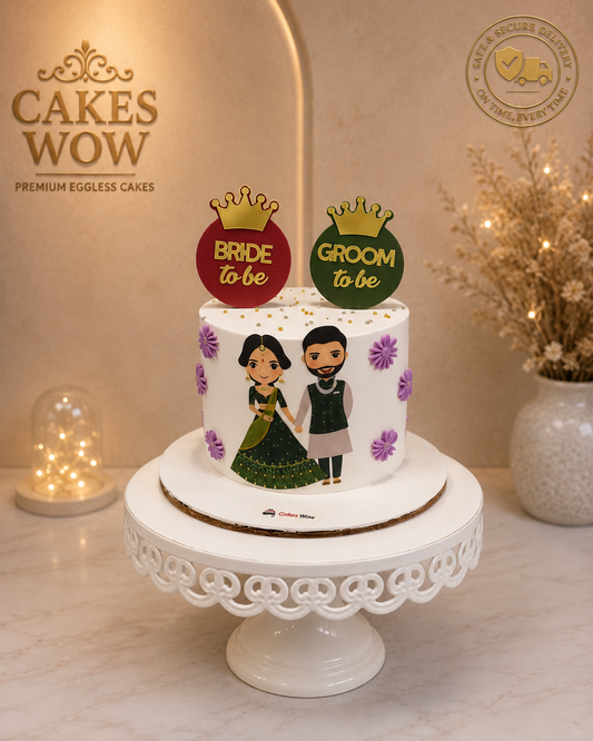 Bride and Groom To be Engagement Cake