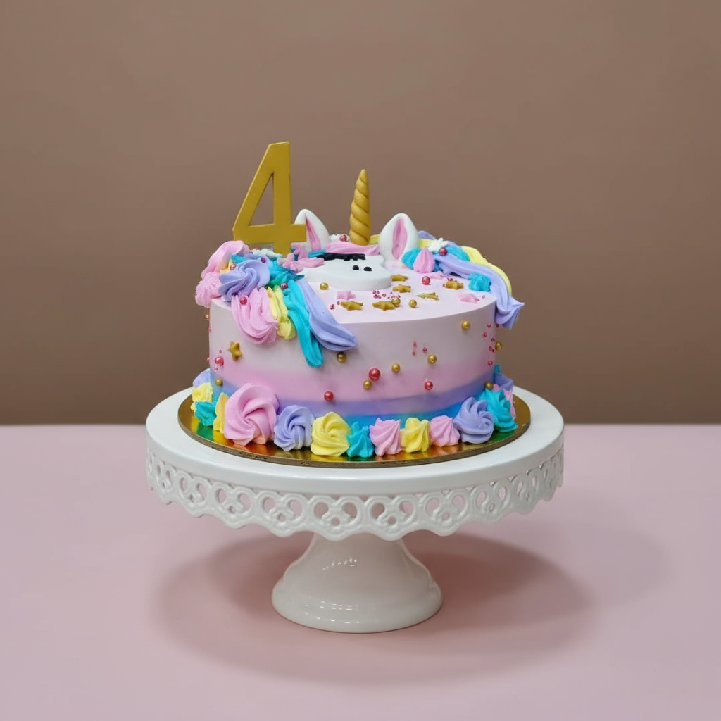 Magical Pastel Unicorn Birthday Cake