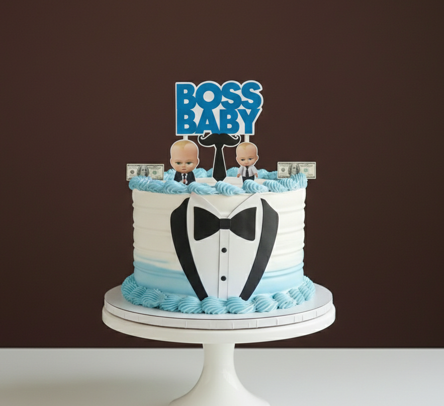 Little Boss Baby Suit Birthday Cake