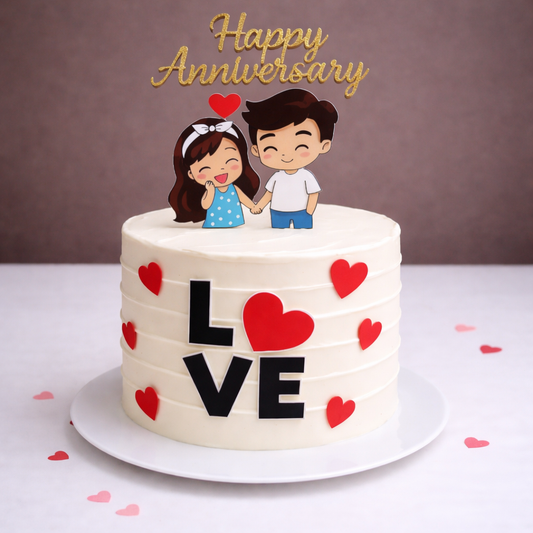 Forever Love Couple Cake