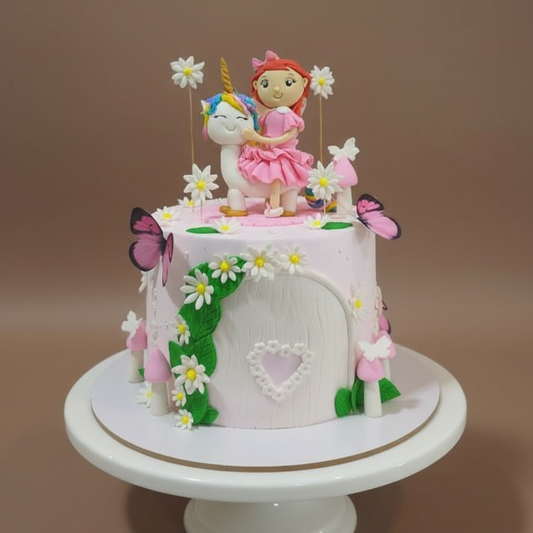 Magical Unicorn Fairy Garden Cake