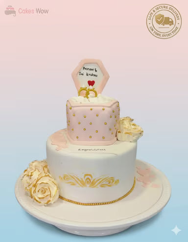 Golden Romance Cake