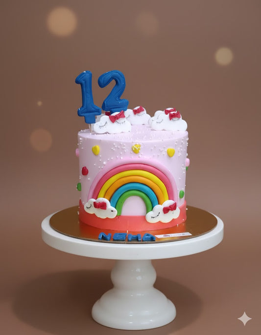 Sleepy Clouds Unicorn Birthday Cake