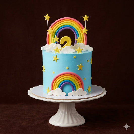 Rainbow Star Fantasy Cake