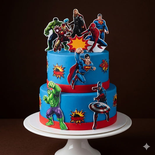 Superhero Universe Tier Cake