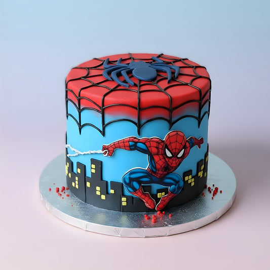 Spider Hero City Cake