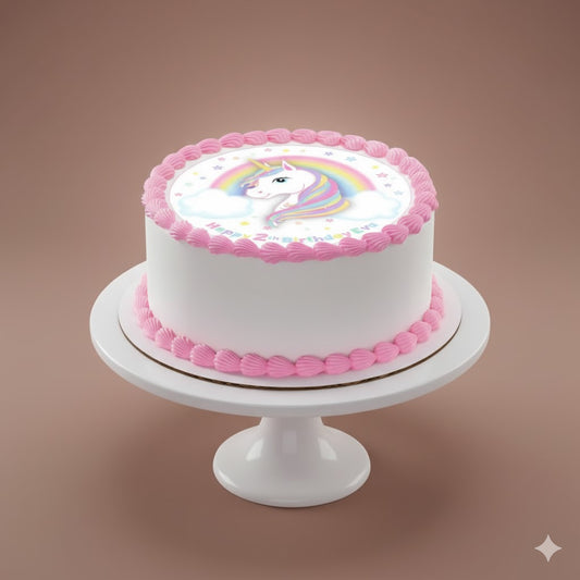 Unicorn Edible Image Cake