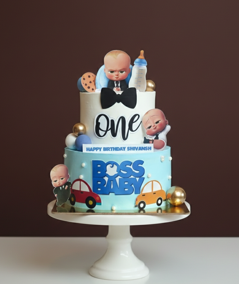 Dapper Boss Baby Cake