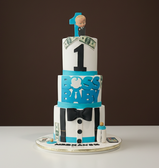 Boss Baby 3-Tier Birthday Cake
