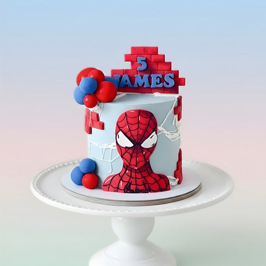 Spider Web Birthday Cake