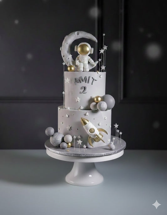 Moon & Rocket Space Cake