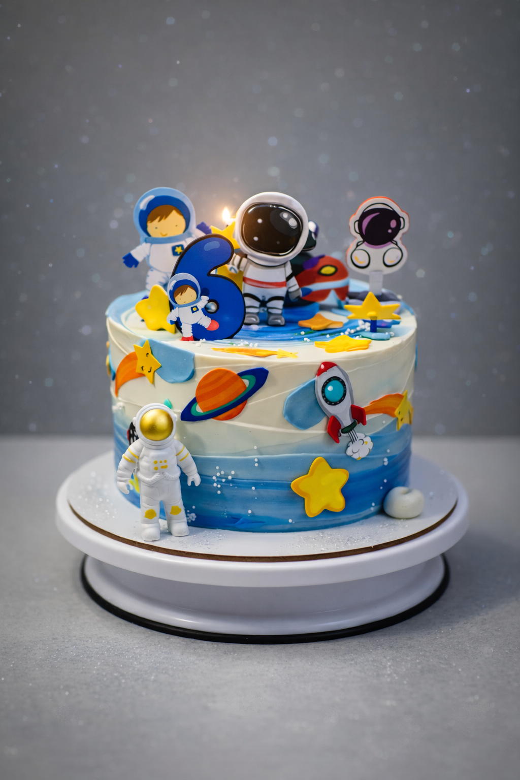 Superstar Astronaut Galaxy Cake