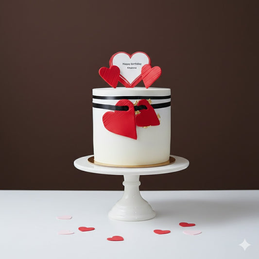 Red Hearts Anniversary Bliss Cake