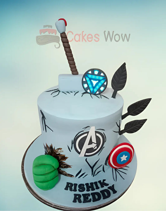 Avengers Marvel 3D Elements Cake