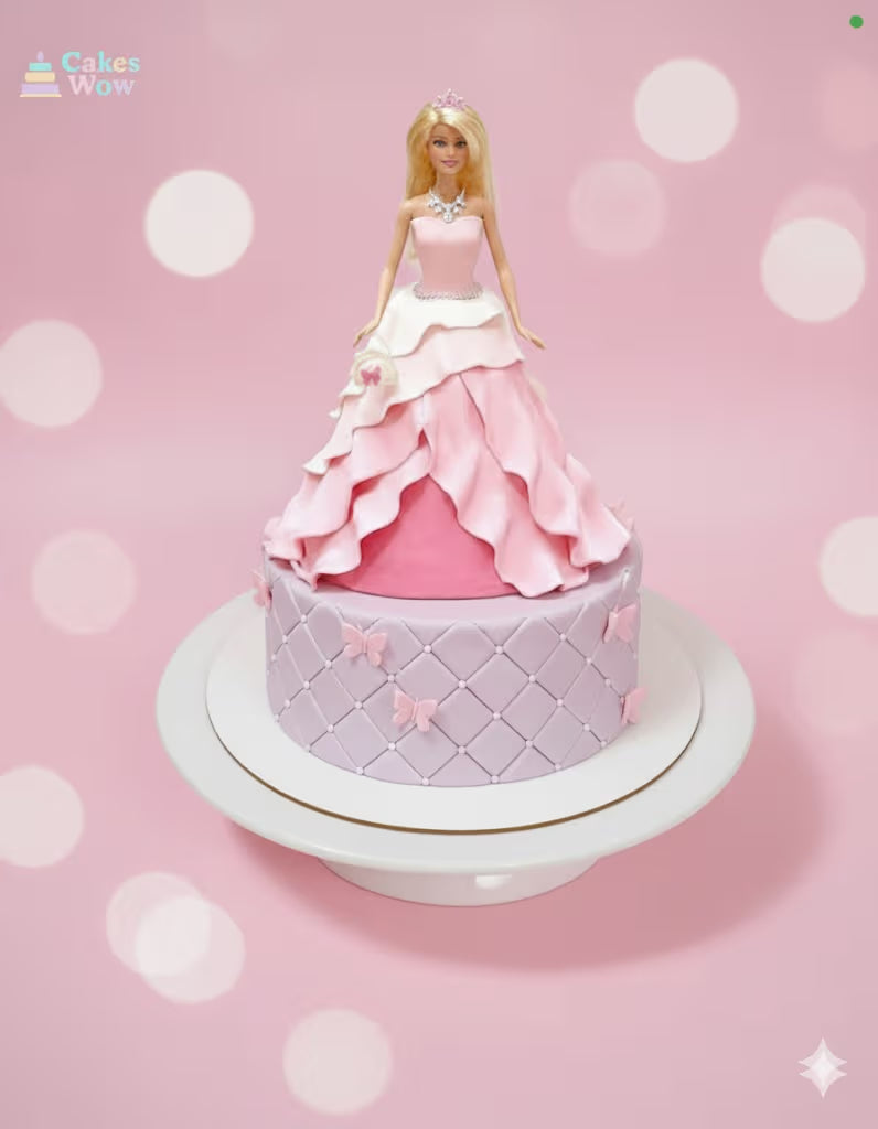 Pink Barbie Cake