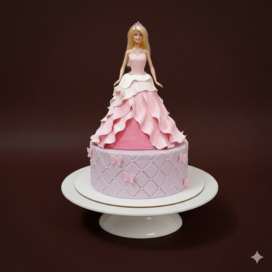 Barbie Pink Royal Cake