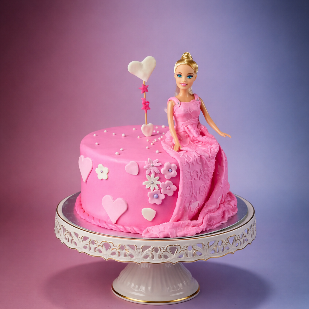 Barbie Heart Delight Cake