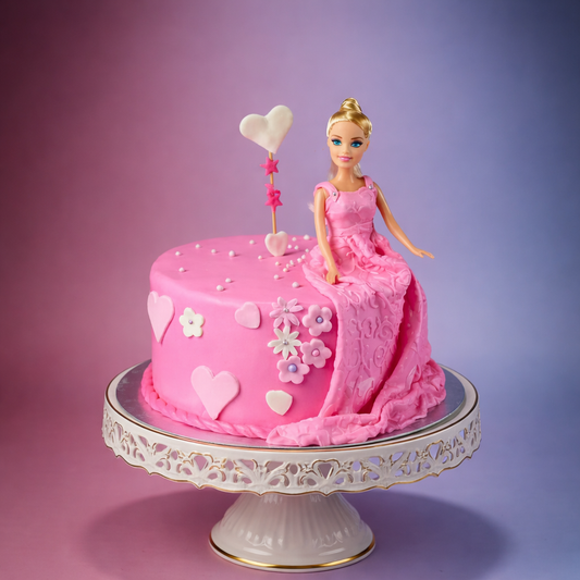 Barbie Heart Delight Cake