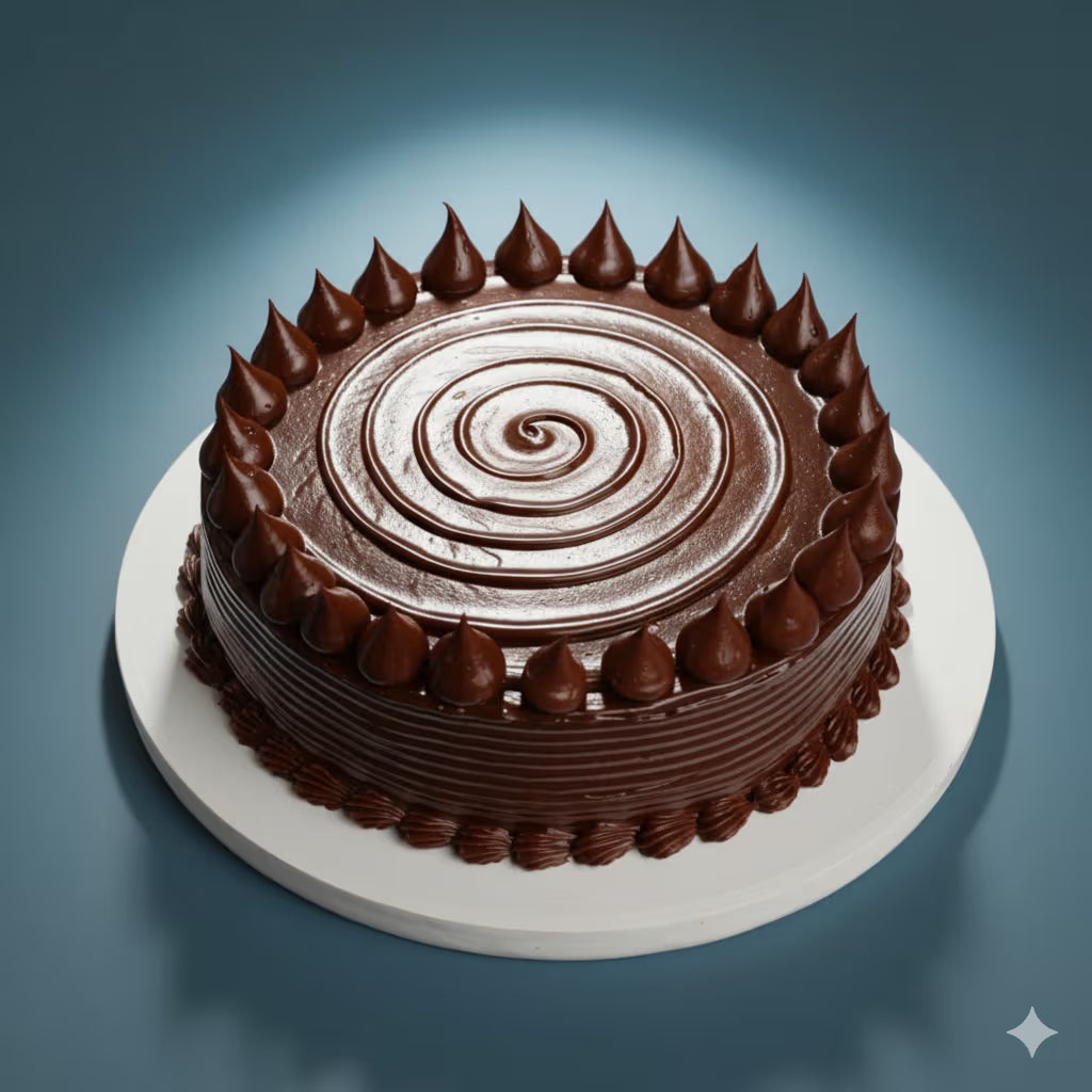 Classic Double Chocolate Swirl Cake