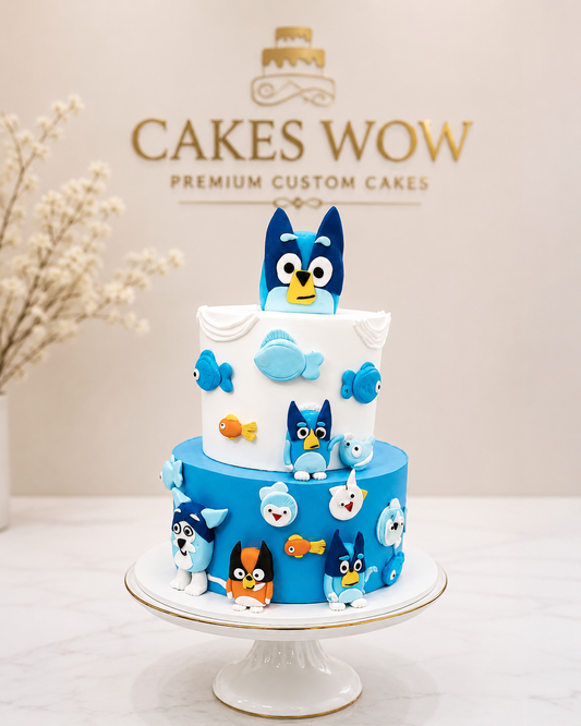 Bluey Theme Cake