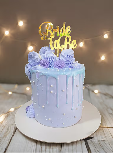Enchanting Lavender Drip Cake