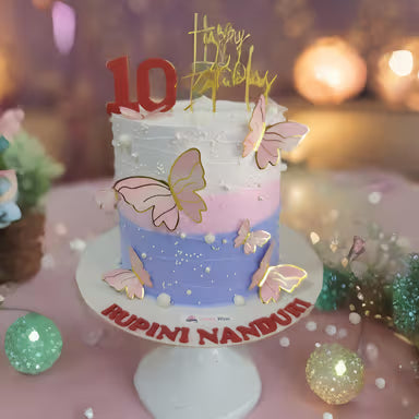 Butterfly Glow Delight Cake