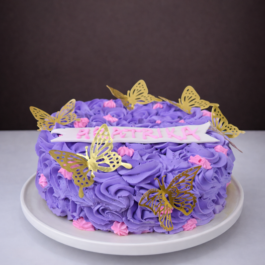 Royal Purple Butterfly Cake