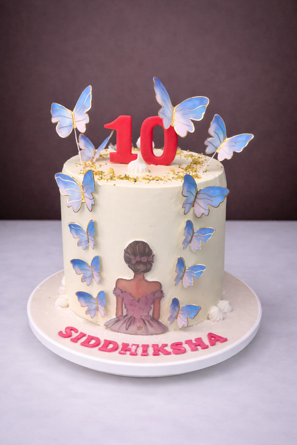 Butterfly Princess Milestone Cake