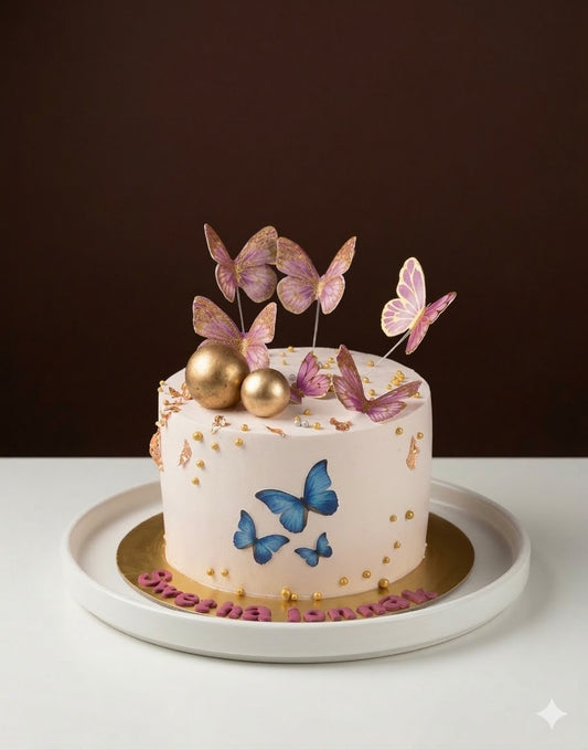 Royal Butterfly Luxe Cake