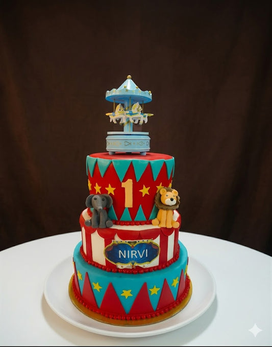 Carnival Carousel Cake