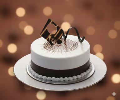 Artistic Choco Vanilla Cake