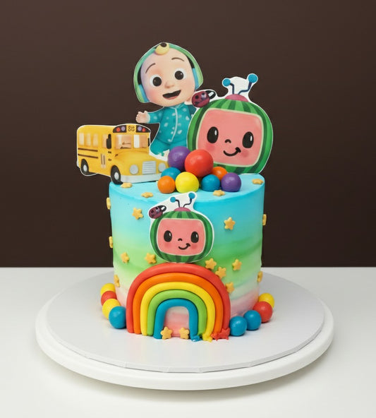 Rainbow Cocomelon Fun Cake