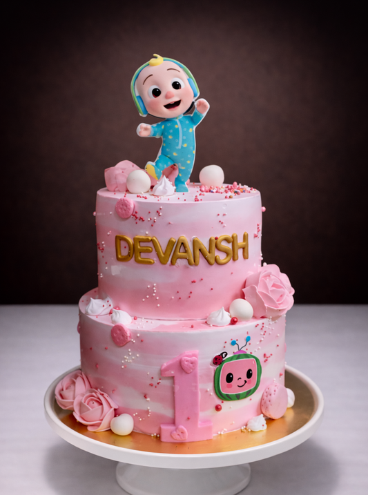 Cocomelon Pink Dream Birthday Cake