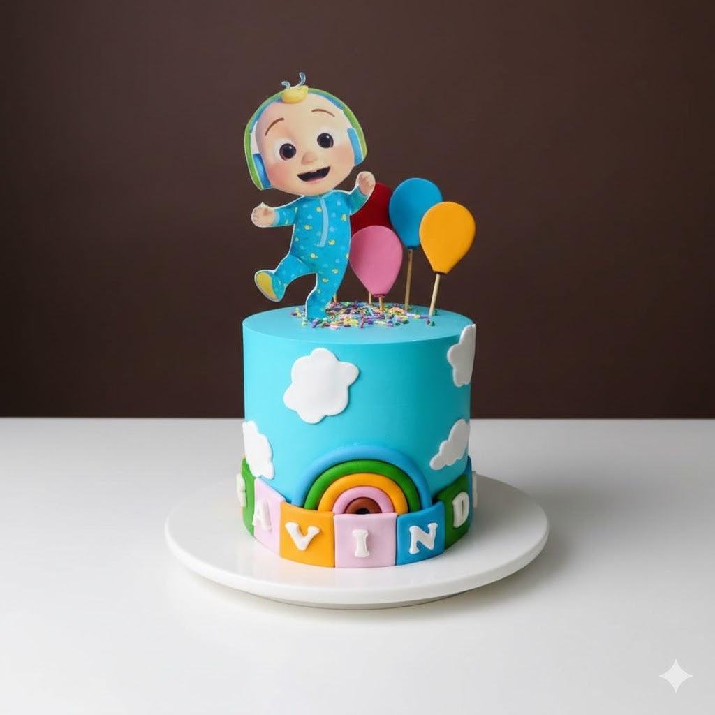 Cocomelon Balloon Party Cake
