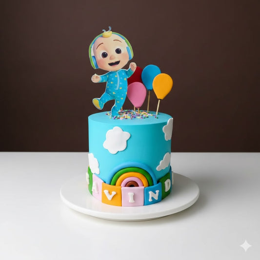 Cocomelon Balloon Party Cake