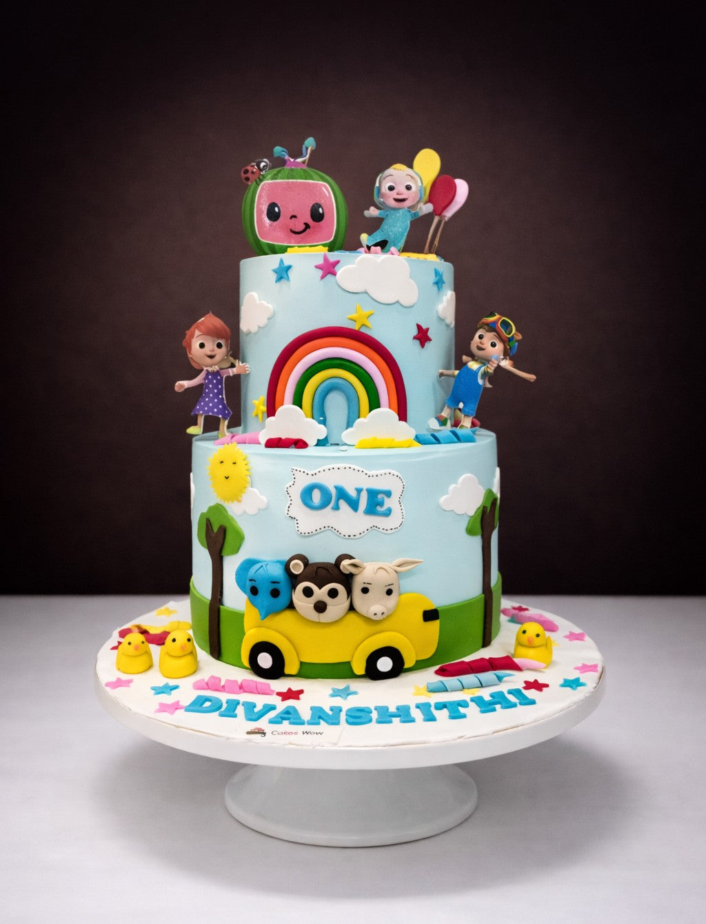Cocomelon Road Adventure Cake