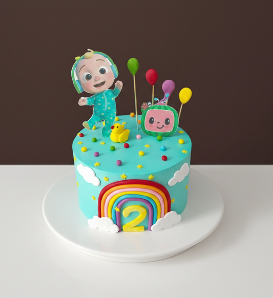 Cute Cocomelon Theme Cake