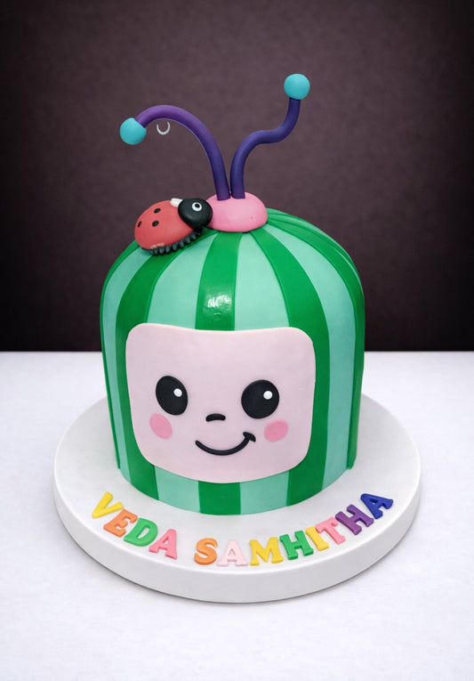 Cocomelon Melon Character Cake