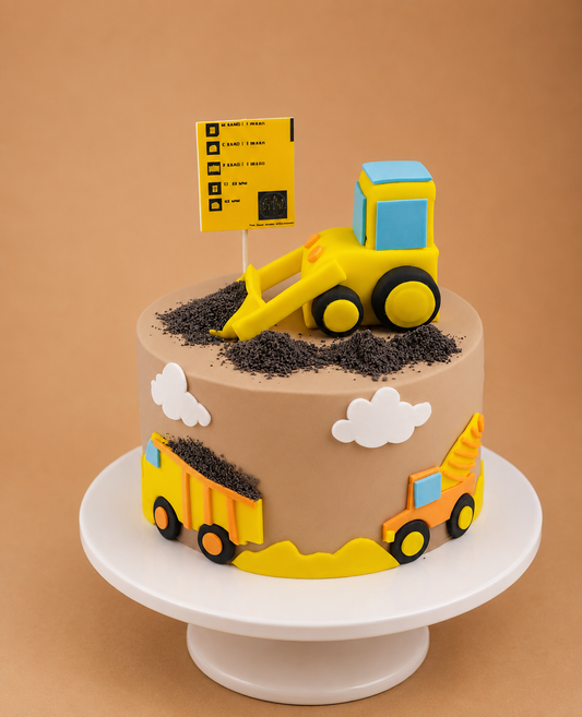 JCB Construction Site Cake